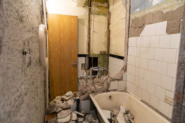 Shower Tile Demolition in Evanston