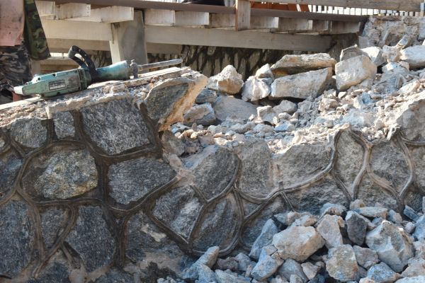 Retaining Wall Demolition in Evanston